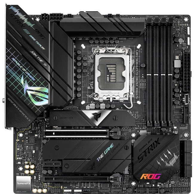 Asus ROG Strix Z690-G GAMING WIFI Desktop Motherboard - Intel Z690 Chipset - Socket LGA-1700 - Intel Optane Memory Ready - Micro ATX Asus ROG Strix Z690-G GAMING WIFI Desktop Motherboard - Intel Z690 Chipset - Socket LGA-1700 - Intel Optane Memory Ready - Micro ATX